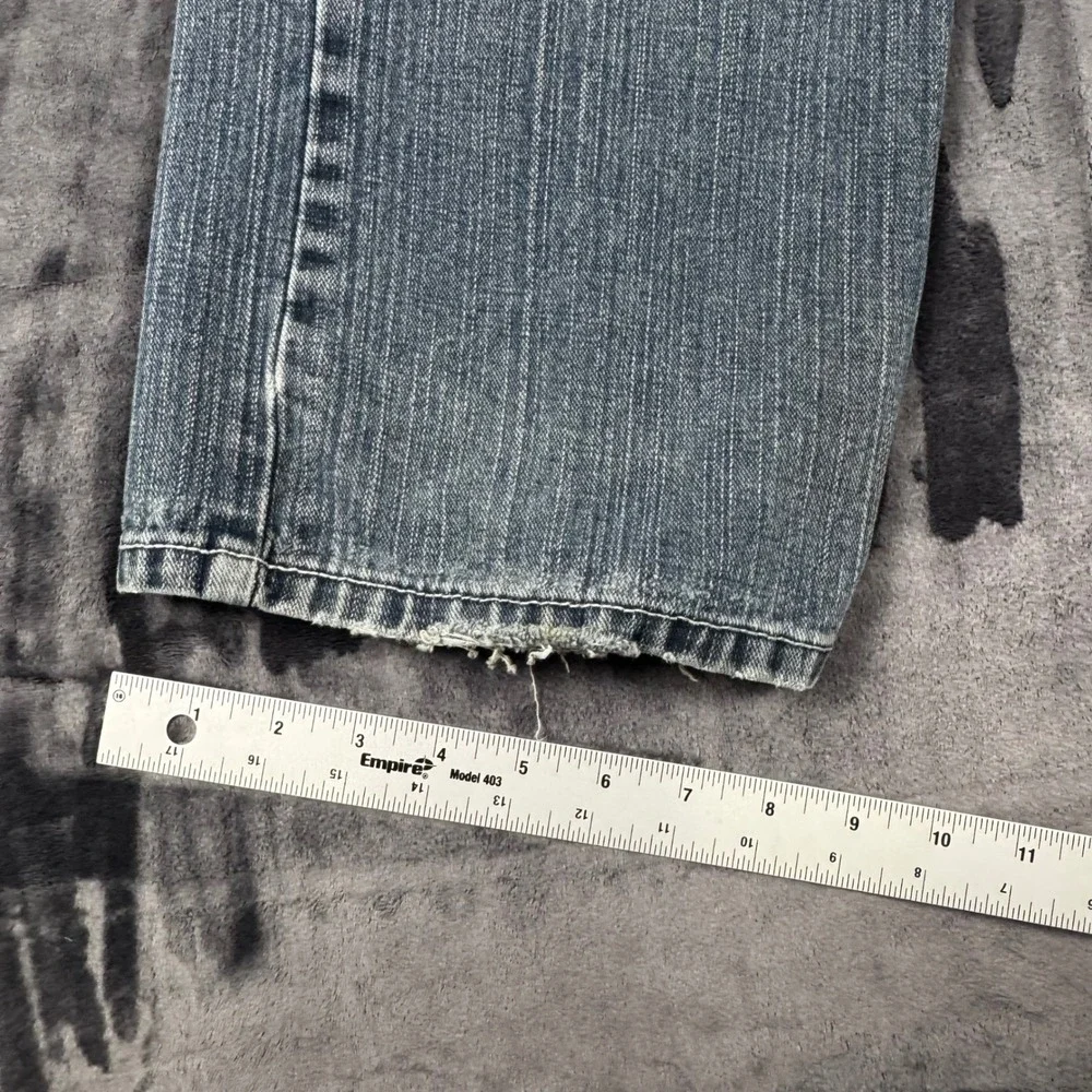 P.D. Jeans Denim Pants Boys Size 18 Blue Straight Leg Distressed Medium Wash